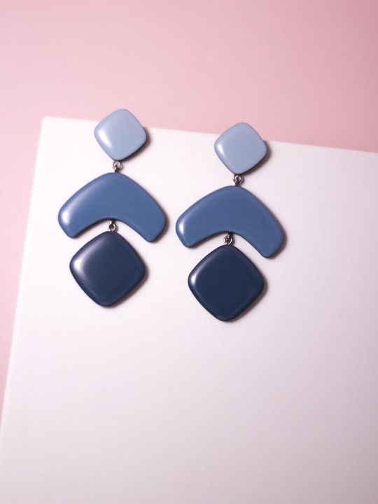 Серьги Wood boomerang fly